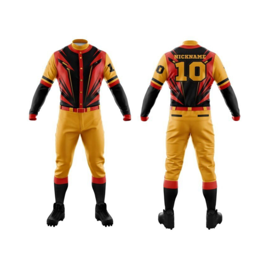 100% Polyester Premium Quality Custom Design Sublimation Baseball Jersey Pant Set Men's Plus Size Customized Sportswear Uniforms