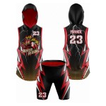 7v7 Youth Football Player Training Compression Set Custom Sublimated 7 Flag Jerseys Breathable Uniform Shirts