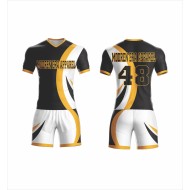 Customized Cheap Sublimation Football Jerseys Sets Soccer Wear With Sublimation Short Sleeve Soccer Uniform