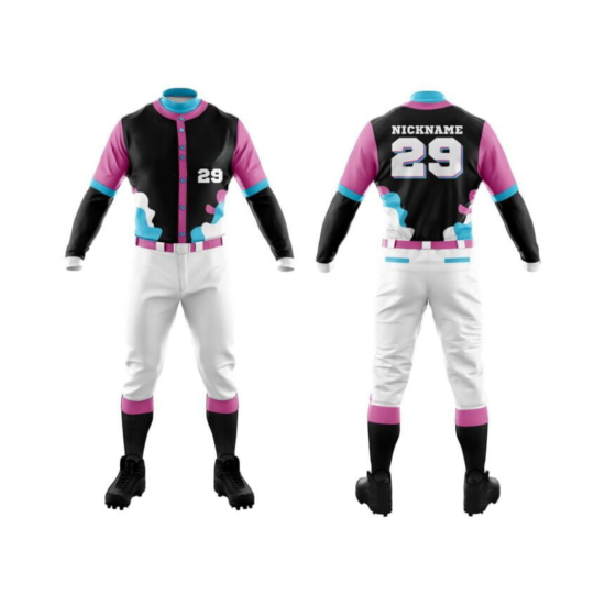 100% Polyester Premium Quality Custom Design Sublimation Baseball Jersey Pant Set Men Customized Baseball Uniforms