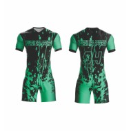 Factory Direct Thai Quality Sublimation Club Football Training Kits Best Red Black Soccer Uniforms Sport Wear