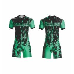 Factory Direct Thai Quality Sublimation Club Football Training Kits Best Red Black Soccer Uniforms Sport Wear