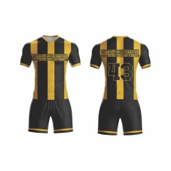 Factory Direct Thai Quality Sublimation Club Football Training Kits Best Red Black Soccer Uniforms Sport Wear