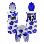 7v7 Youth Football Player Training Compression Set Custom Sublimated 7 Flag Jerseys Breathable Uniform Shirts
