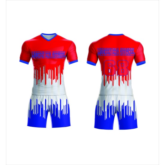 Custom Quick Dry Sublimated Yellow Orange Color Soccer Set Uniform School Sports France, Soccer Jerseys Kids