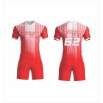 Custom 100% Polyester Soccer Jersey Set High Quality Football Wears with Original Factory Name Custom Name on Jersey